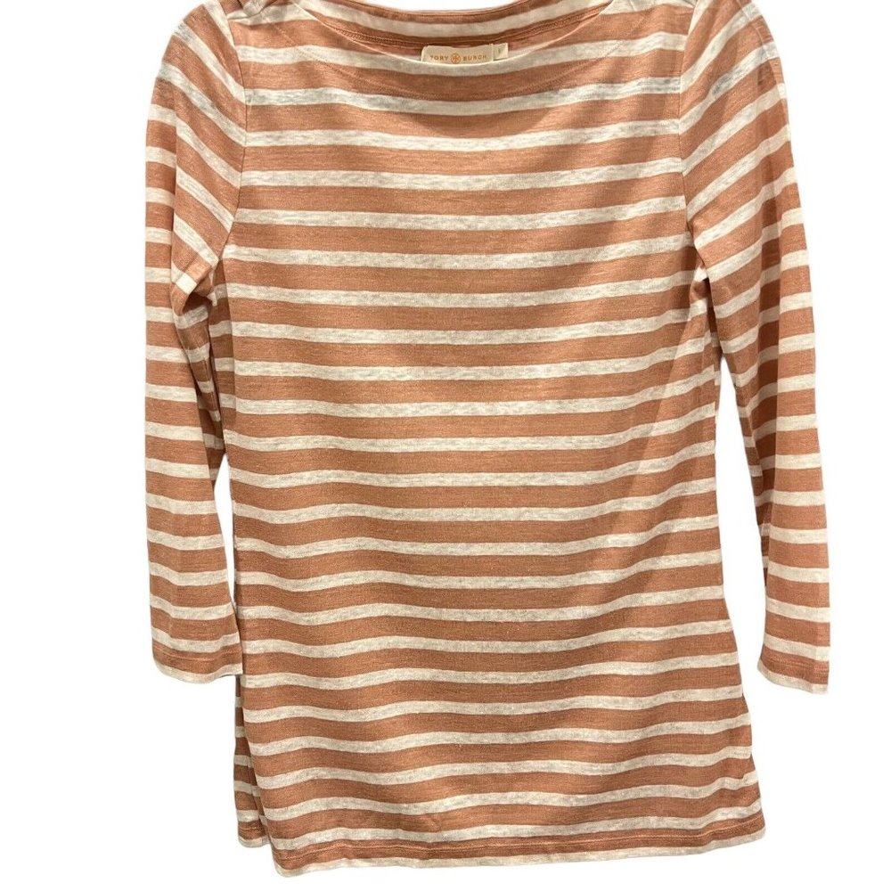 Tory Burch Women's Pink, White,  Blouse, Top, Shirt, Size Small